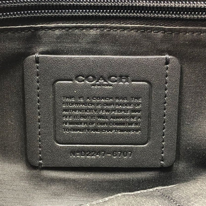 コーチ トートバッグ 2WAY シグネチャー PVC×レザー ネイビー×ブラック メンズ COACH【AFE12】