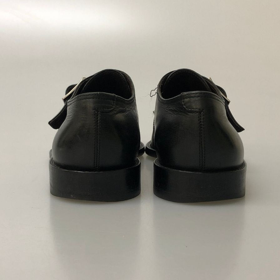 サルバトーレ フェラガモ シングルストラップ Uチップ ブラック サイズ6.5EE メンズ Salvatore Ferragamo 約24.5cm【AFC34】