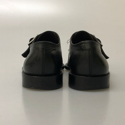 サルバトーレ フェラガモ シングルストラップ Uチップ ブラック サイズ6.5EE メンズ Salvatore Ferragamo 約24.5cm【AFC34】