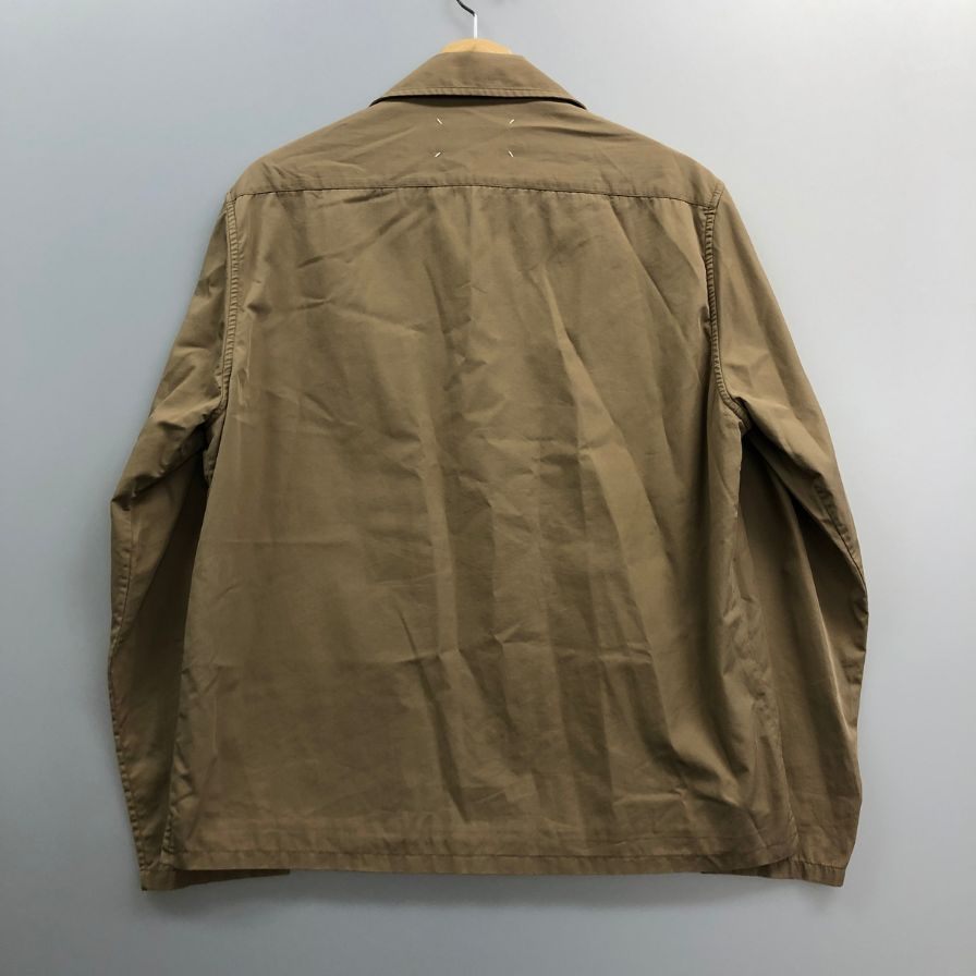 極美品◆メゾンマルジェラ コットンツイルジャケット 2018年 S50DL0327 S48466 ベージュ メンズ サイズ39 Maison Margiela 【AFB2】