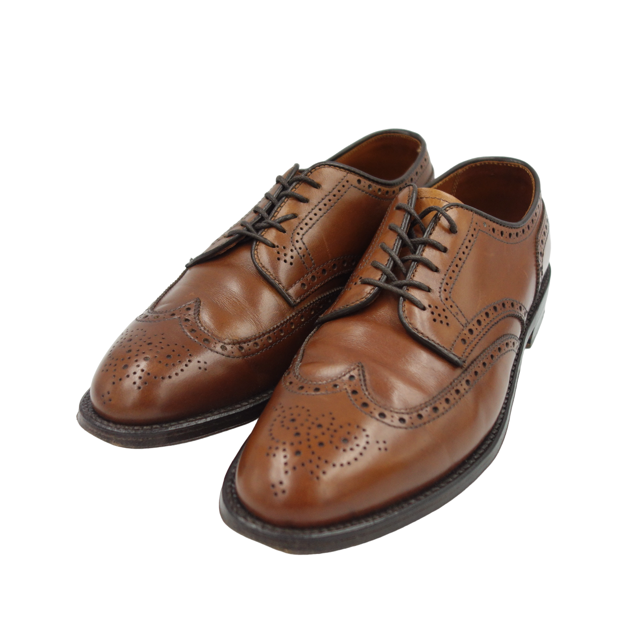 Good condition ◆ Alden leather shoes wing tip 966 calf Aberdeen last brown US7D ALDEN [LA] 