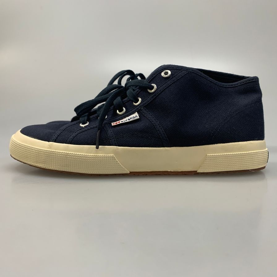 スペルガ スニーカー キャンバス ネイビー系 サイズ43 SUPERGA 約27.5cm【AFC33】