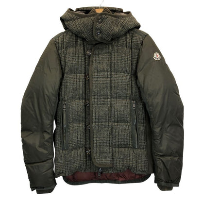 美品◆モンクレール ダウンジャケット モブージュ カモフラ メンズ カーキ サイズ0 MONCLER MAUBEUGE 【AFA5】