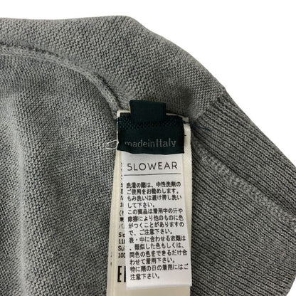 美品◆ザノーネ ニット 襟付き コットン メンズ グレー サイズ48 ZANONE 【AFB36】