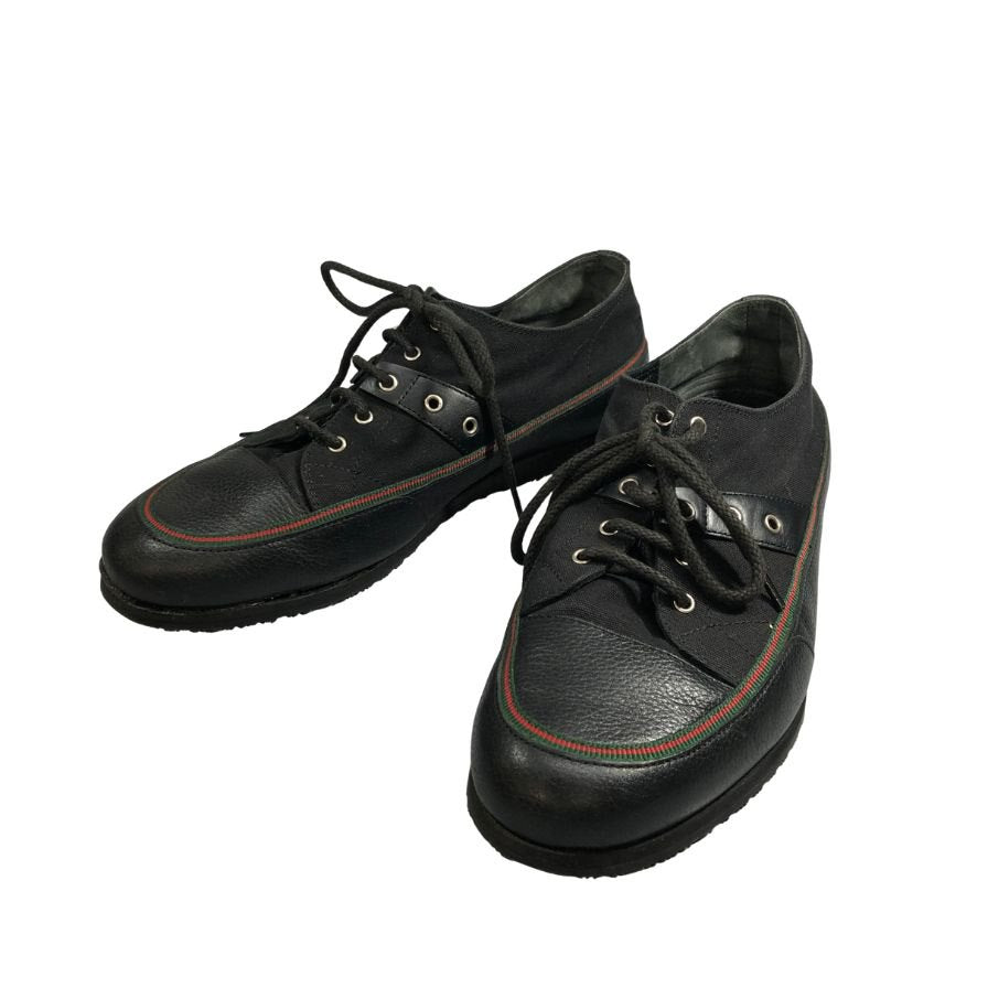 グッチ スニーカー261919 ブラック メンズ サイズ7.5 GUCCI 約26.5cm【AFC34】