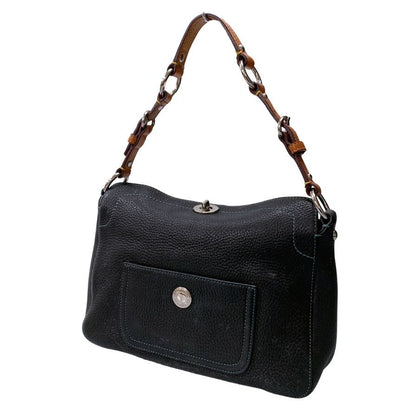 コーチ レザー ショルダーバッグ E05S 8A38 レディース ブラック COACH【AFE1】