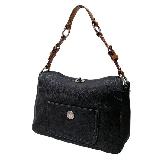 コーチ レザー ショルダーバッグ E05S 8A38 レディース ブラック COACH【AFE1】
