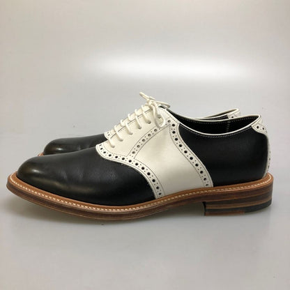 リーガル トーキョー サドルシューズ プレーントゥ コンビ カーフ ブラック×ホワイト メンズ サイズ25.5cm REGAL TOKYO ビジネスシューズ 約25.5cm【LA】【中古】