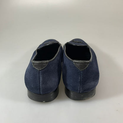 ユナイテッドアローズ ベルジャンシューズ  スエード ネイビー  サイズ40 UNITED ARROWS 約25.0cm【YB2】