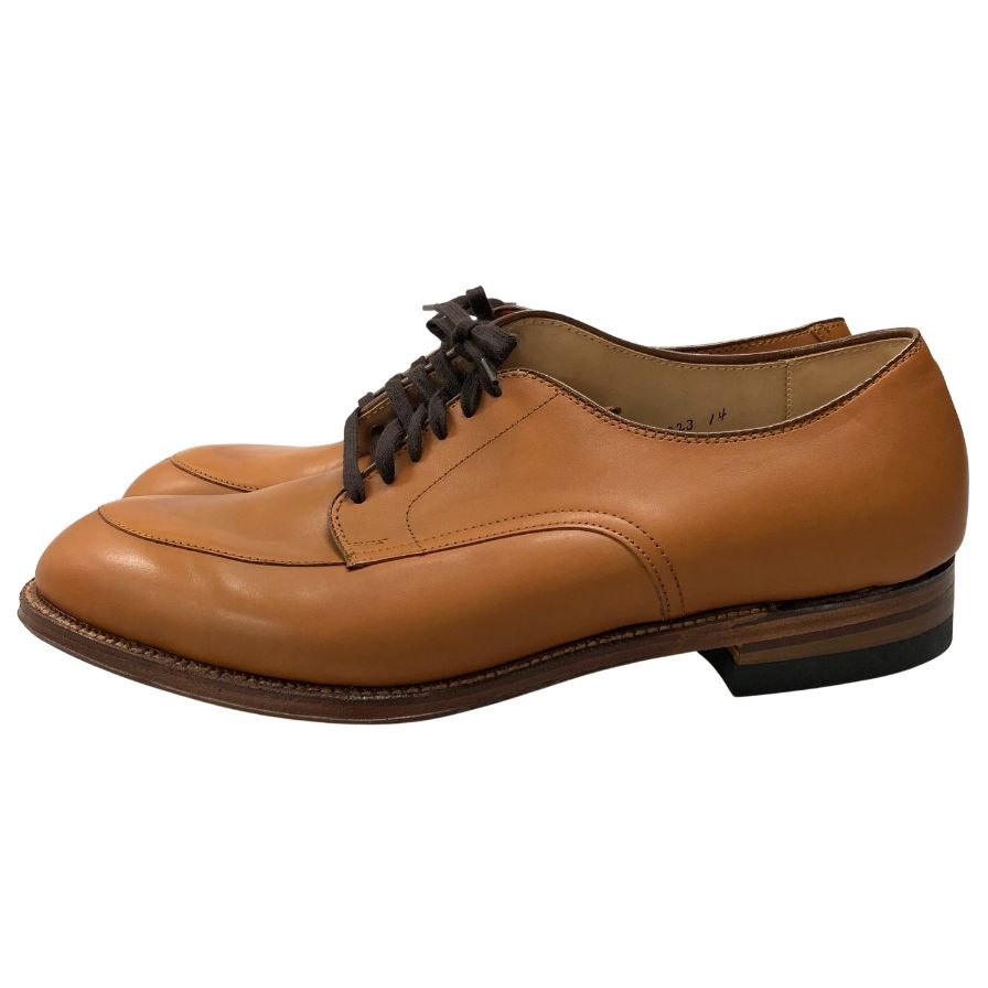 オールデン レザーシューズ 54421 カーフ ライトブラウン Vチップ サイズ10.5 ALDEN ビジネスシューズ 約28.5cm【LA】【中古】