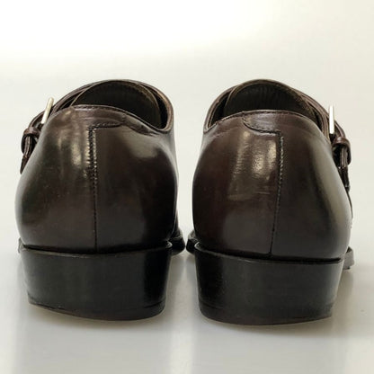 ビームス F Handcrafted Footwear レザーシューズ ダブルモンクストラップ メンズ サイズ6.5 ブラウン BEAMS F 約25.0cm【AFD2】