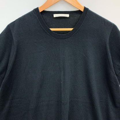 極美品◆ステファノモルタリ レディース  コットン カットソー サイズ42 ブラック stefanomortari 【AFB7】