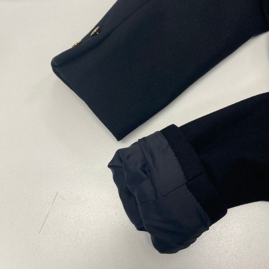 美品◆ケント VAN JACKET 金ボタン 4つボタン ダブル ブラック メンズ サイズ170-90-79  Kent 【AFA22】