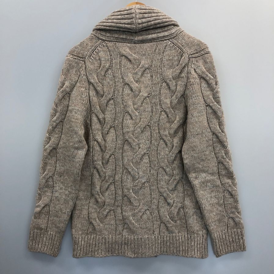 美品◆セッテフィーリカシミア ウールカシミヤショール ユニセックス サイズ 44 ベージュ Settefili Cashmere 【AFB4】