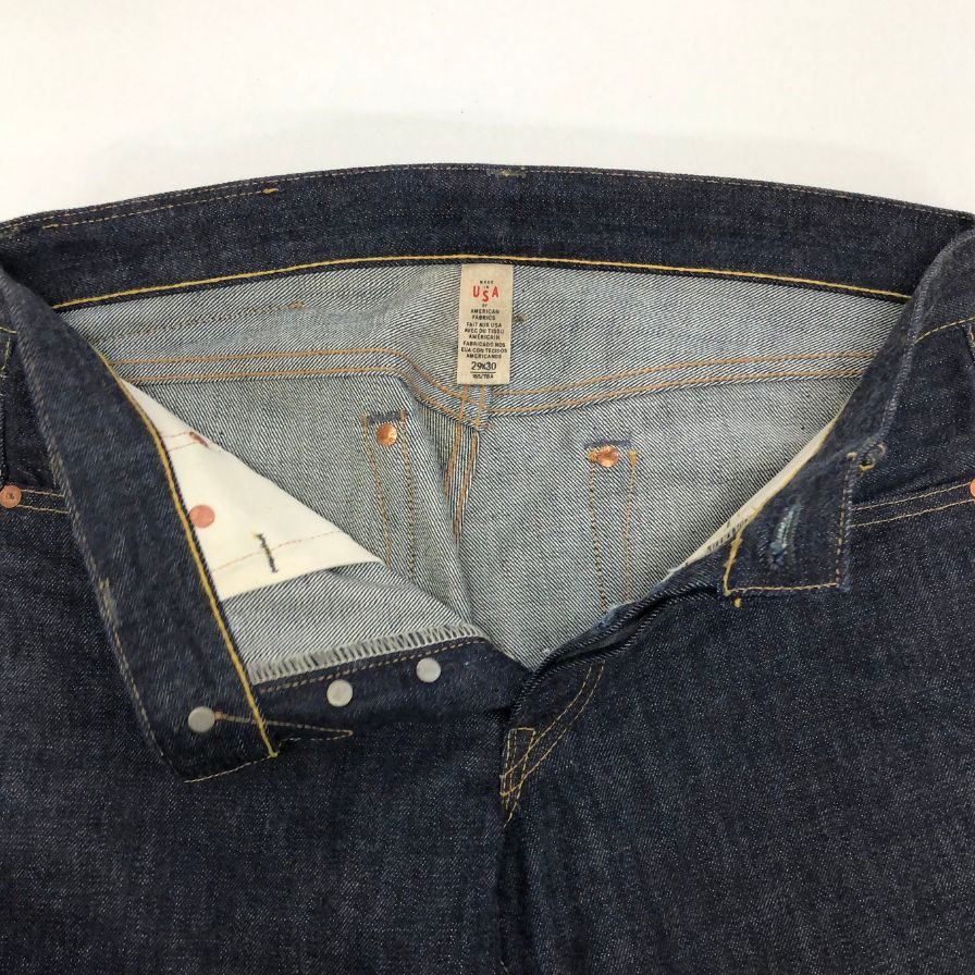 ダブルアールエル ラルフローレン デニムパンツ ボタンフライ インディゴ メンズ サイズ W29 L30 RRL RALPH LAUREN 【AFB9】