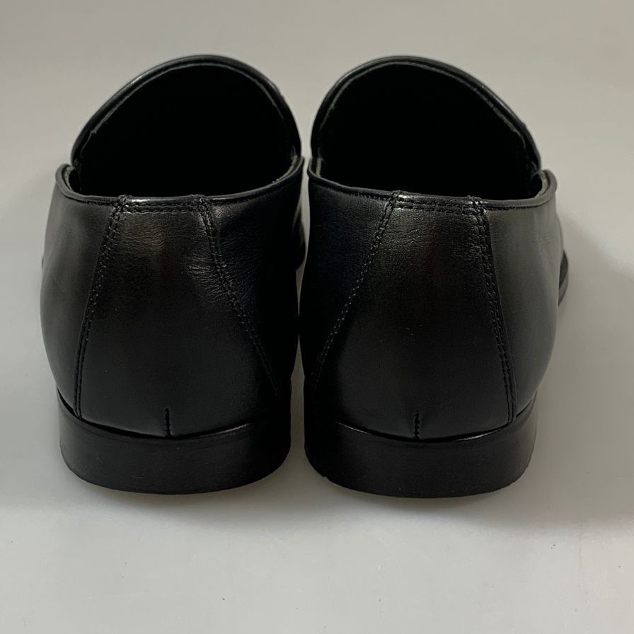 ボッテガヴェネタ スリッポン イントレチャート コブラヴァンプ  カーフ ブラック サイズ42 BOTTEGA VENETA 約27.0cm【AFC7】