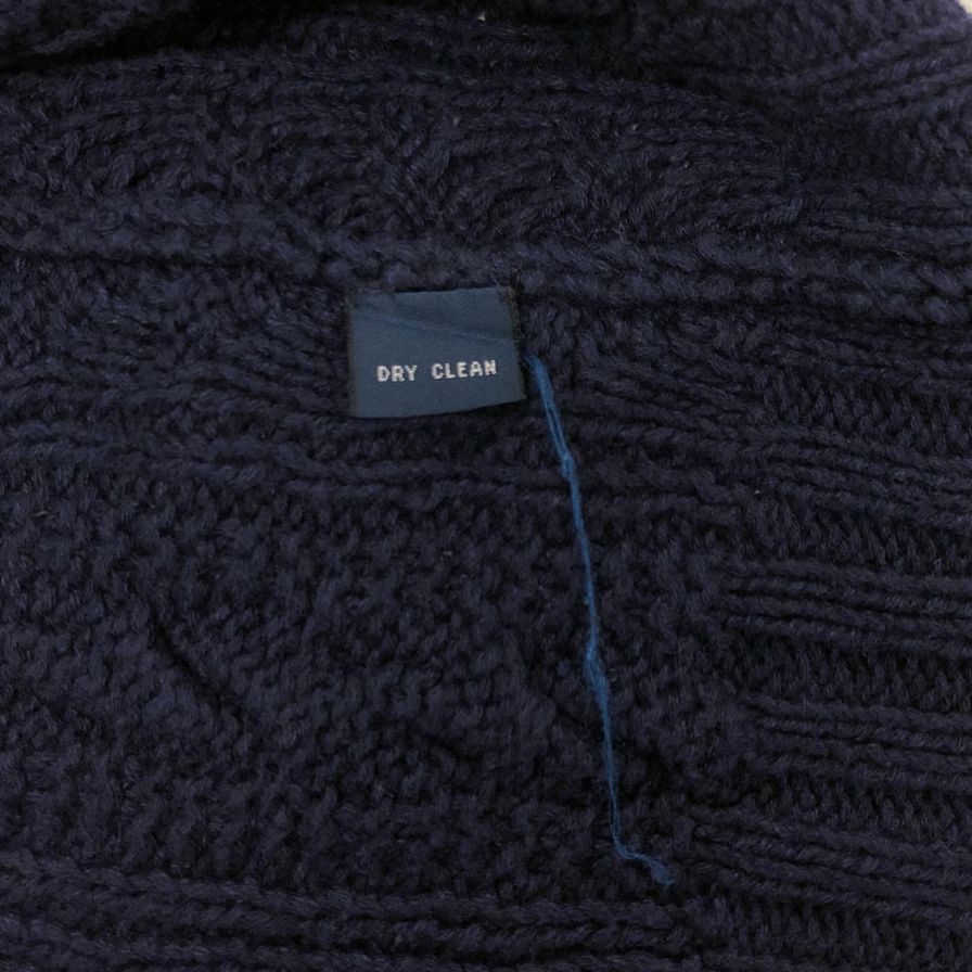 美品◆ポロ ラルフローレン プルオーバーニット Vネック ハンドニット ネイビー サイズXL POLO RALPH LAUREN 【AFB48】