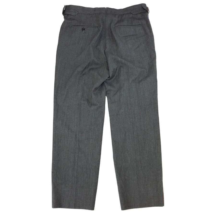 フェンダール パンツ スラックス ウール想定 サイドアジャスター ワンプリーツ メンズ サイズ41 1/2 グレー Fendart 【AFB33】