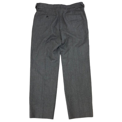 フェンダール パンツ スラックス ウール想定 サイドアジャスター ワンプリーツ メンズ サイズ41 1/2 グレー Fendart 【AFB33】