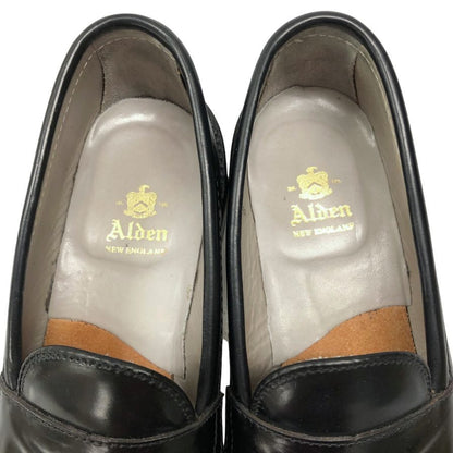 オールデン 987 R品 ペニーローファー コードバン メンズ ブラック サイズ 25.0 ALDEN ローファー 約25.0cm【LA】【中古】