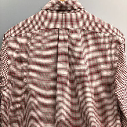 美品◆ラルフローレン ボタンダウンシャツ 90S タッタソールチェック メンズ サイズM Ralph Lauren 【AFB4】