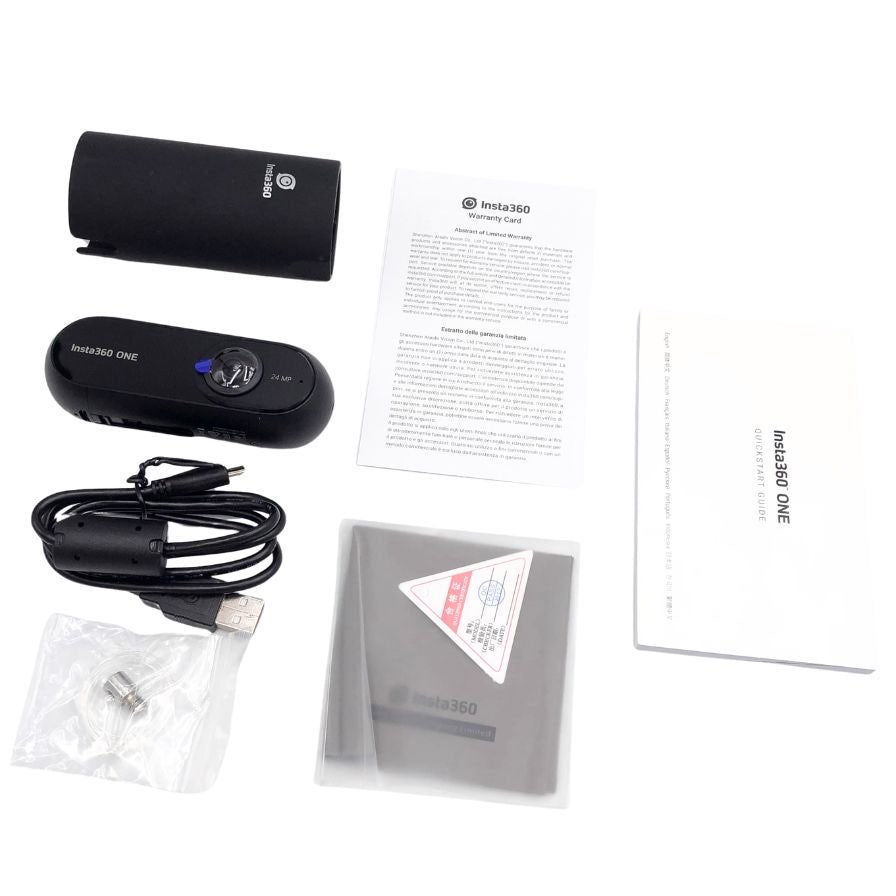 インスタ360 ウェアラブルカメラ 360度 全天球 VR アクションカメラ 2018年製 ブラック ユニセックス INSTA360 ONE【AFI21】【中古】
