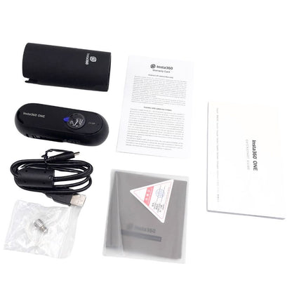 インスタ360 ウェアラブルカメラ 360度 全天球 VR アクションカメラ 2018年製 ブラック ユニセックス INSTA360 ONE【AFI21】【中古】