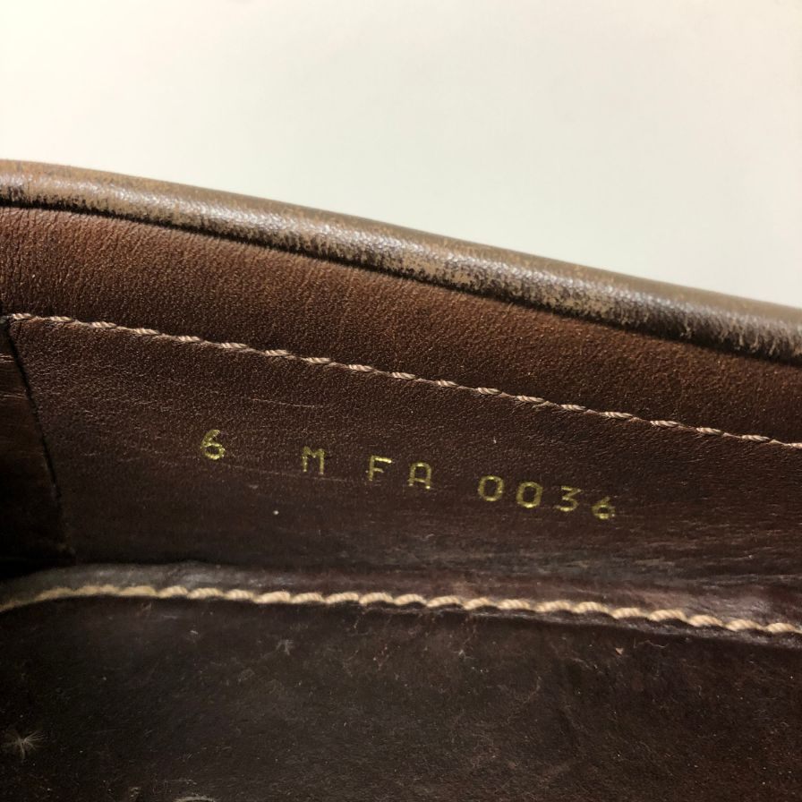 ルイヴィトン モンテカルロ ドライビングシューズ ダークブラウン メンズ サイズ6 LOUIS VUITTON 約25.0cm【AFC44-2】