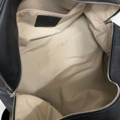 コーチ レザー ボストンバッグ D1082-F77124ストラップ付 ブラック ユニセックス COACH【AFE1】