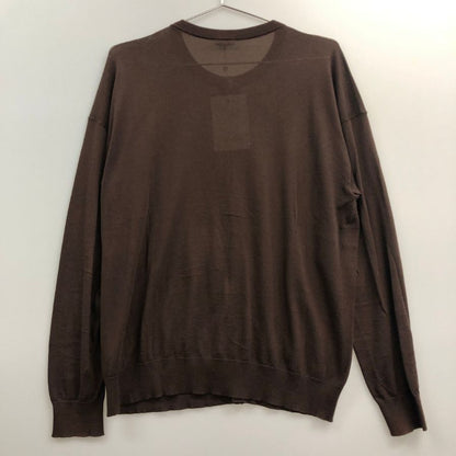 極美品◆キャッシュ＆バルバ カーディガン SEISW003 シーアイランドコットン ブラウン サイズ2 メンズ  cash & barba 【AFB27】