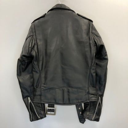 中古◆ショット ダブルライダースジャケット LOT613 ブラック サイズ34 牛革 レザー Schott perfecto 【AFG1】