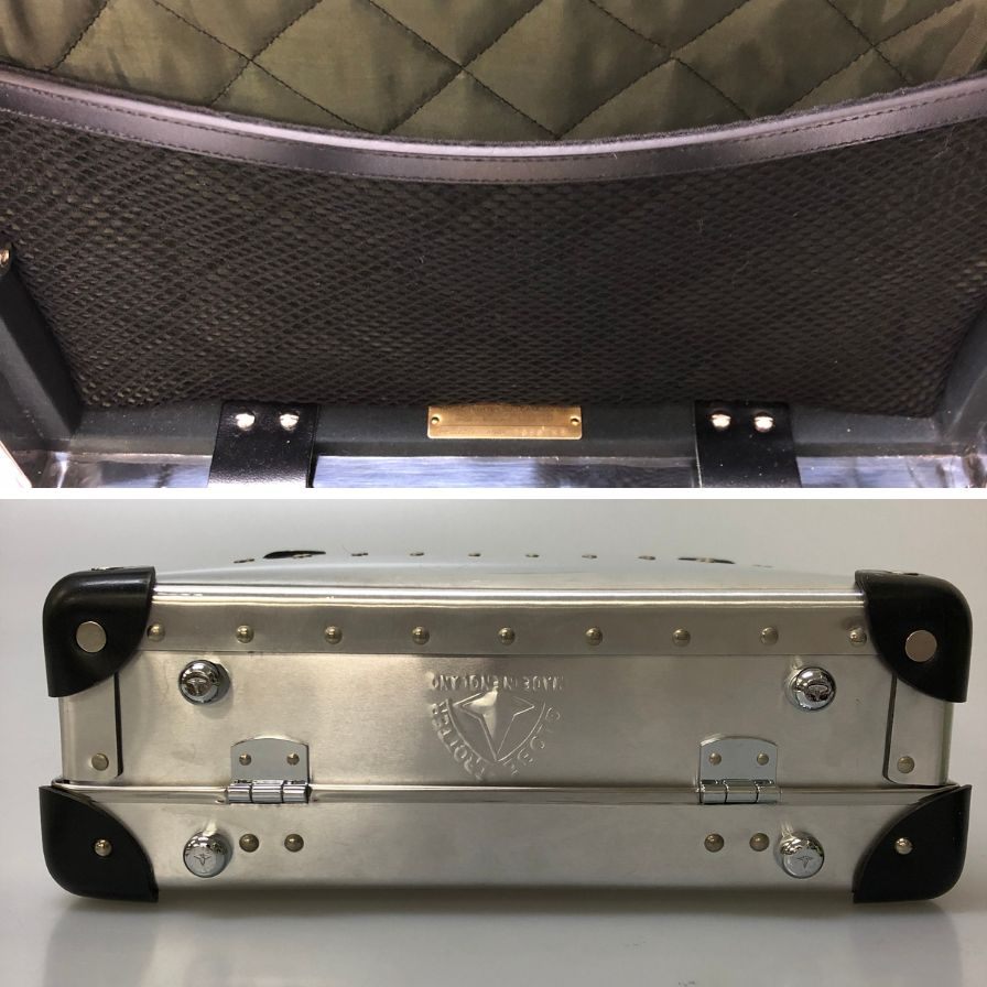 グローブトロッター スリムアタッシュケース 英国王立空軍 RAF100周年記念 シルバー GLOBETROTTER【AFE13】