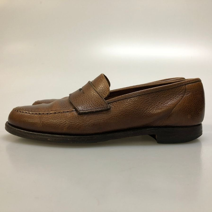 クロケット&ジョーンズ ペニーローファー グレインレザー ブラウン メンズ Crockett&Jones 約不明cm【AFC31】