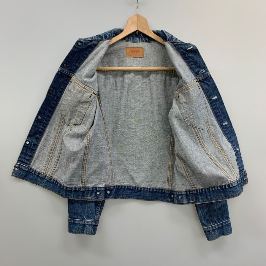 美品◆リーバイス 70S デニムジャケット 70505 ボタン裏刻印52 スモールE 不均等V メンズ サイズ表記なし LEVI’S 【AFA21】