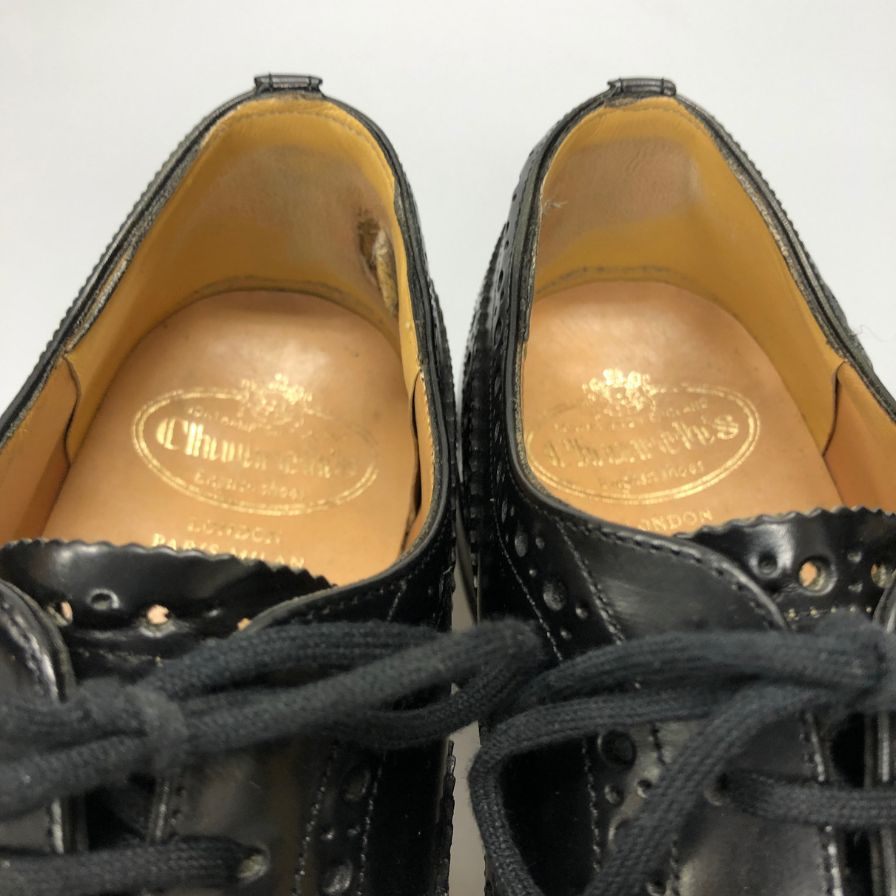 チャーチ レザーシューズ バーウッド ポリッシュドバインダーカーフ メンズ サイズ6F 81ラスト Church's ビジネスシューズ 約25.0cm【LA】【中古】