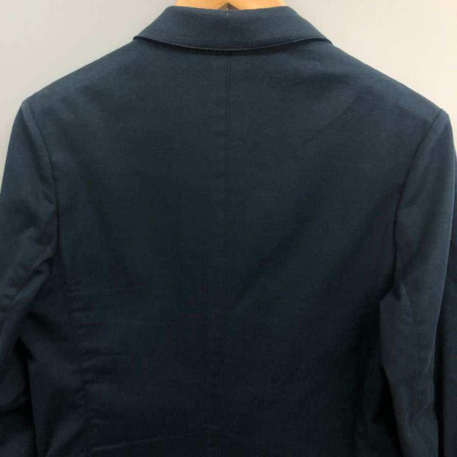 美品◆ラフシモンズ 3つボタン 3Bジャケット コットン メンズ ネイビー サイズ50 RAF SIMONS 【AFA15】