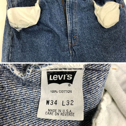 リーバイス デニム505 90S ボタン裏532 USA製 インディゴ メンズ W34 L32 LEVI’S 【AFB44】