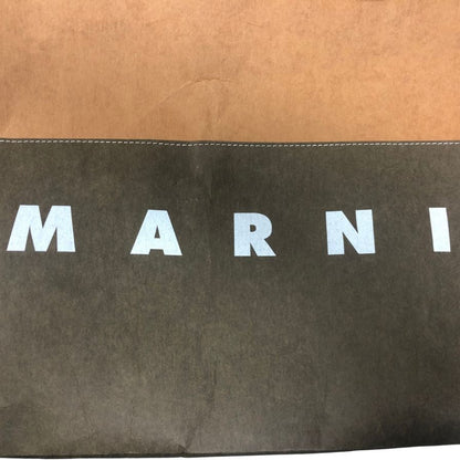 マルニ トートバッグ ロゴ SHOPPING レディース バイカラー ブラウン MARNI【AFE1】