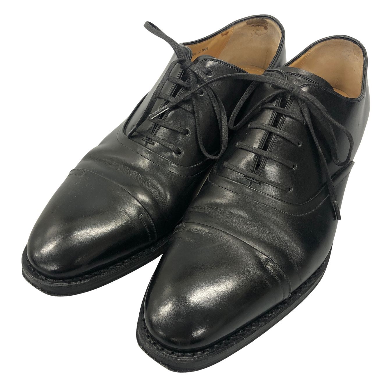 バリー レースアップシューズ アーモンドトゥ SELBY-L グッドイヤー製法 ブラック メンズ USA7 BALLY 約25.0cm【AFC43】