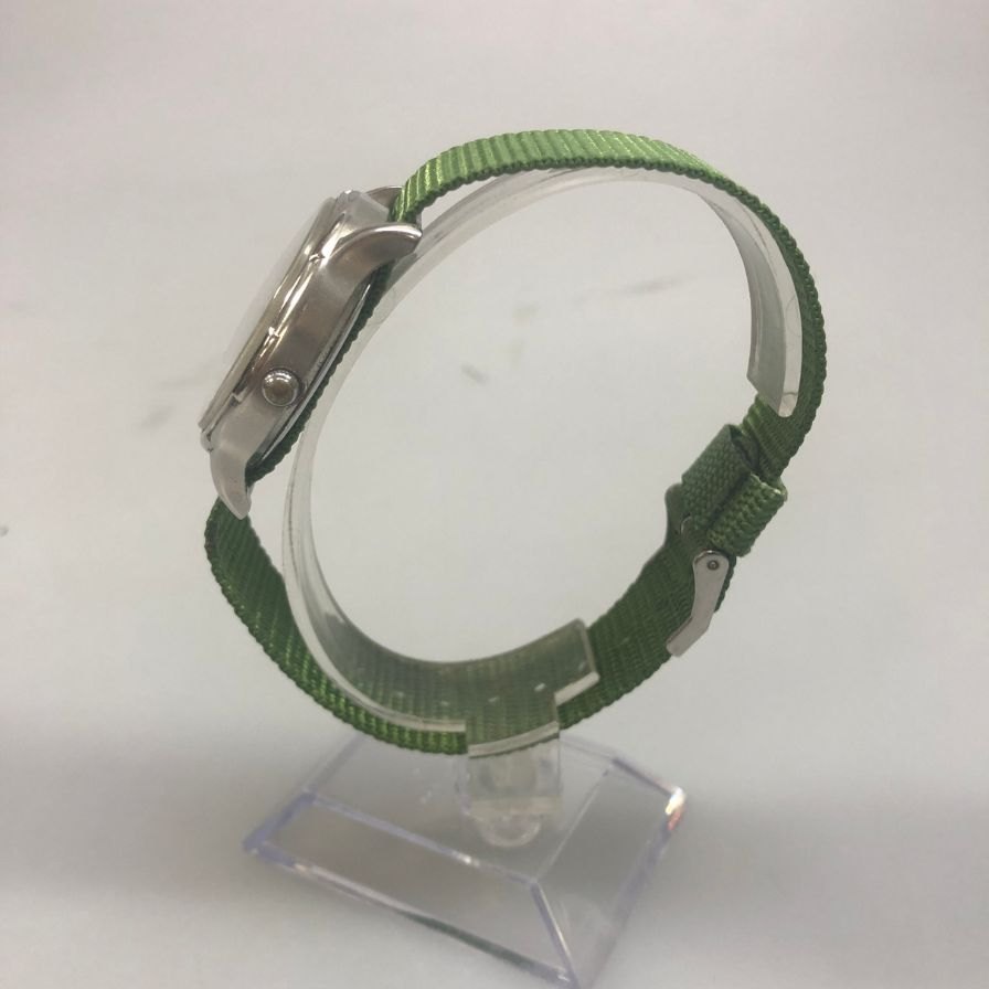 タイメックス 腕時計 INDIGLO クォーツ式 CR2016 CELL シルバー グリーン TIMEX【AFI27】