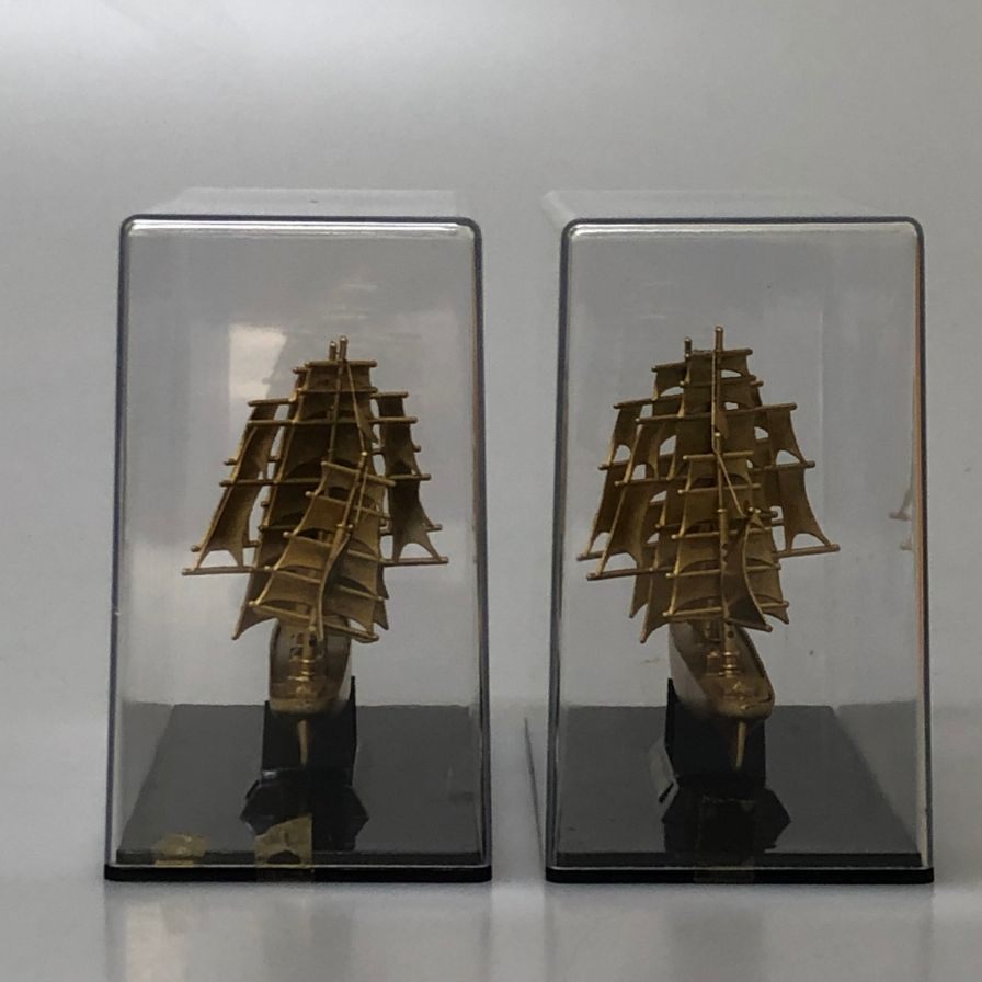 【二個セット】カティサーク ウイスキー ノベルティ ミニ モデル シップ CUTTY SARK【AFI28】【中古】