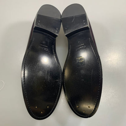 セリーヌ ローファー タッセル バーガンディ メンズ サイズ42 CELINE 約27.0cm【AFC36】