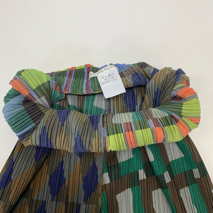 プリーツプリーズ パンツ PP53JF724 HARMONY ポリエステル マツチカラー ブルー系 レディース サイズ3 PLEATS PLEASE ISSEY MIYAKE 【AFB1】