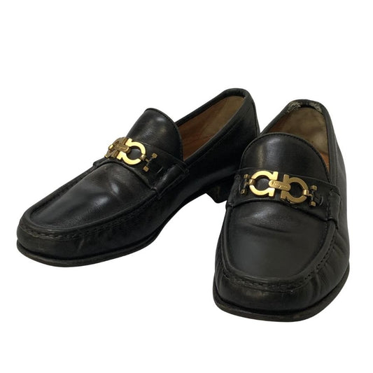 サルヴァトーレフェラガモ ガンチーニ ビットローファー メンズ サイズ8EE ブラック Salvatore Ferragamo Gancini 約26.0cm【PTM4】