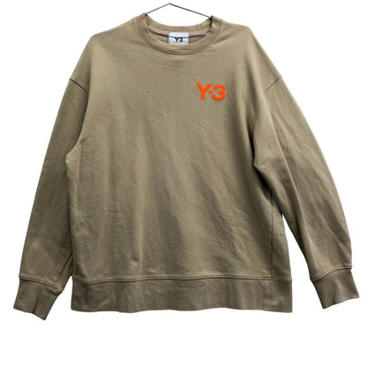 美品◆ワイスリー トレーナー スウェット CL CHEST 裏パイル HT4496 サイズM ベージュ Y-3 【AFB42】