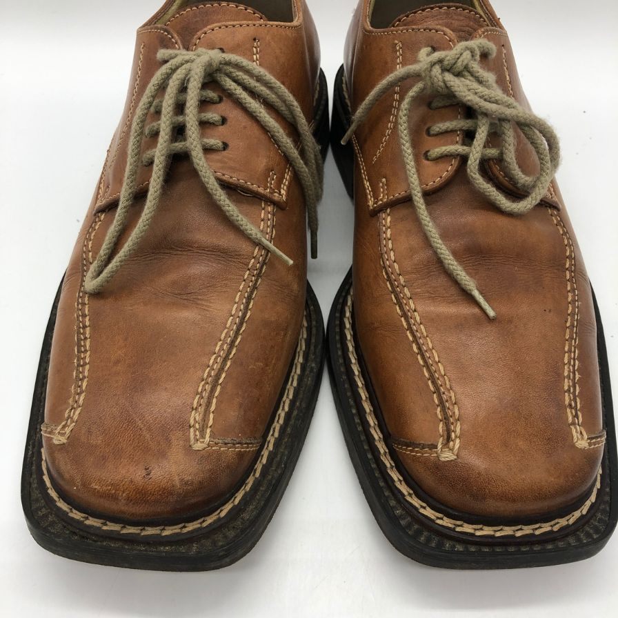 ザ スーツ カンパニー スクエアトゥ カーフ メンズ ブラウン サイズ39 THE SUIT COMPANY 約24.5cm【PTM4】