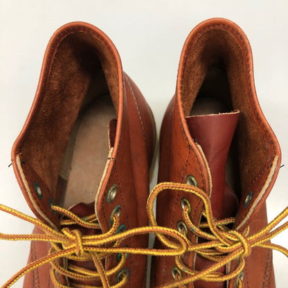 レッドウイング ワークブーツ 6インチ クラシックラウンド ブラウン メンズ サイズ8E RED WING 約26.0cm【AFC28】