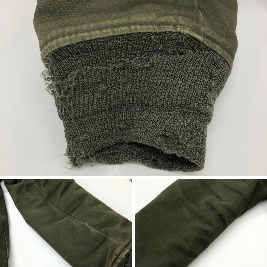 中古◆モニタリー アウター ミリタリージャケット B-15 キャンバス 止水ジップ メンズ サイズ42 カーキ系 monitaly 【AFA13】