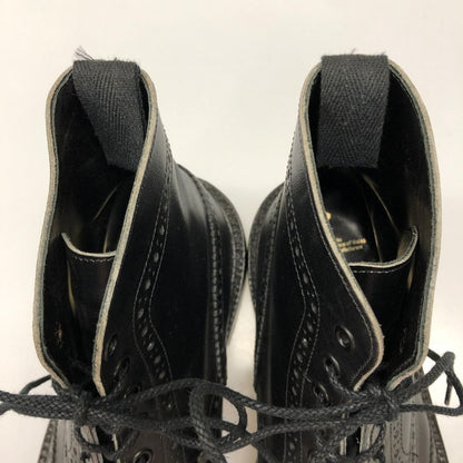 トリッカーズ レザーシューズ カントリーブーツ レースアップ モールトン M2508 メンズ ブラック サイズUK10 Tricker's ブーツ 約28.5cm【LA】【中古】