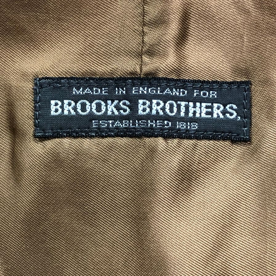 中古◆ブルックスブラザーズ バルカラーコート 80S 英国製 ベージュ メンズ サイズ38 Brooks Brothers vintage 【AFA3】